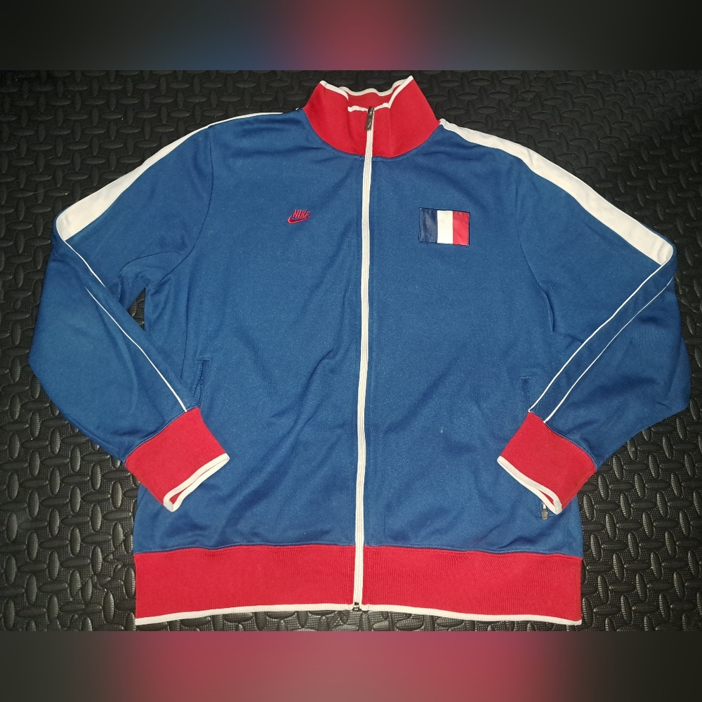 Nike × France Zip Up Athletic Long Sleeve Top